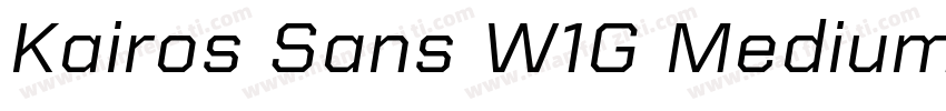 Kairos Sans W1G Medium字体转换